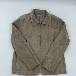 Suede Liz Claiborne Tan  Jacket XL